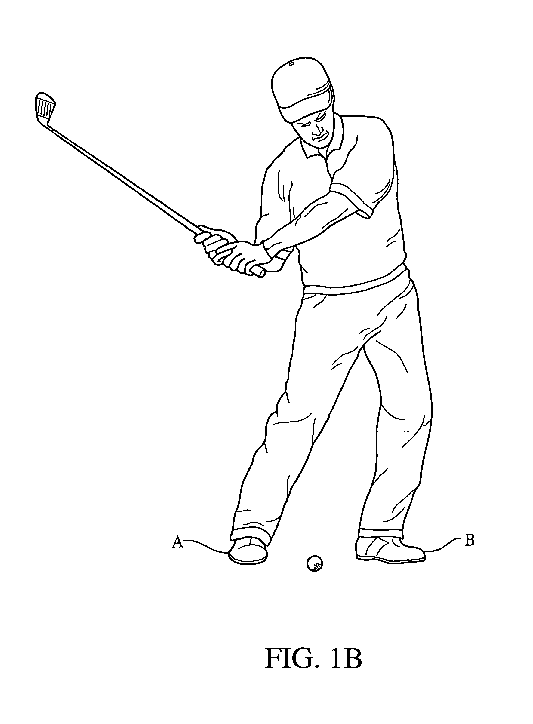 Apparatus and method for controlling and stabilizing the swing mechanics of a golfer