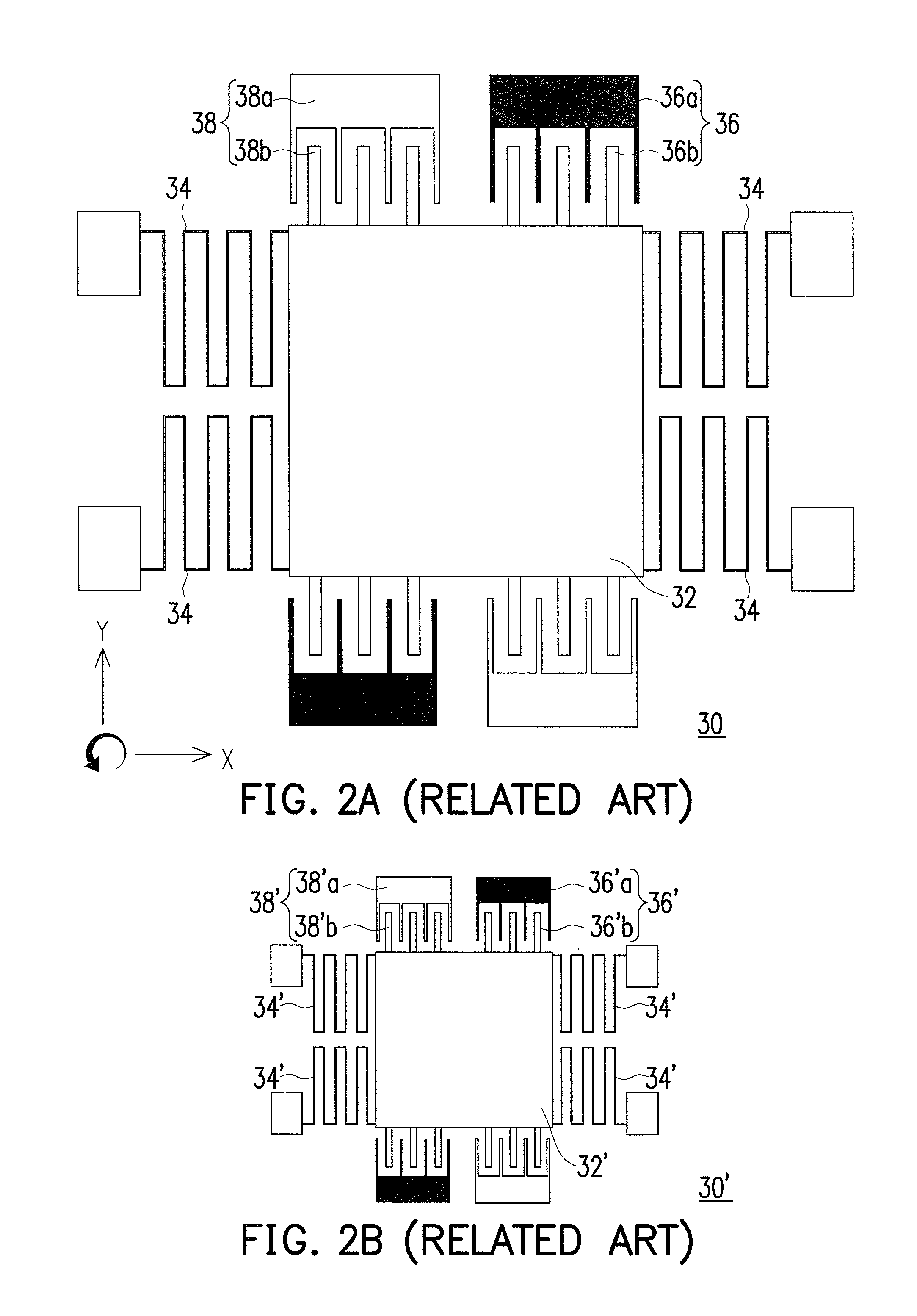 Micro-electro mechanical apparatus with interdigitated spring