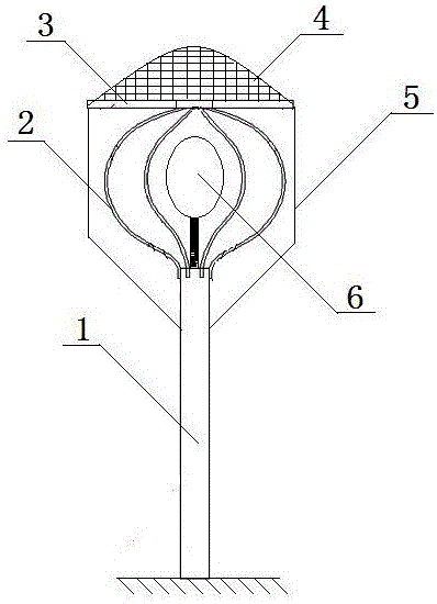 Ground road lamp for lightning protection