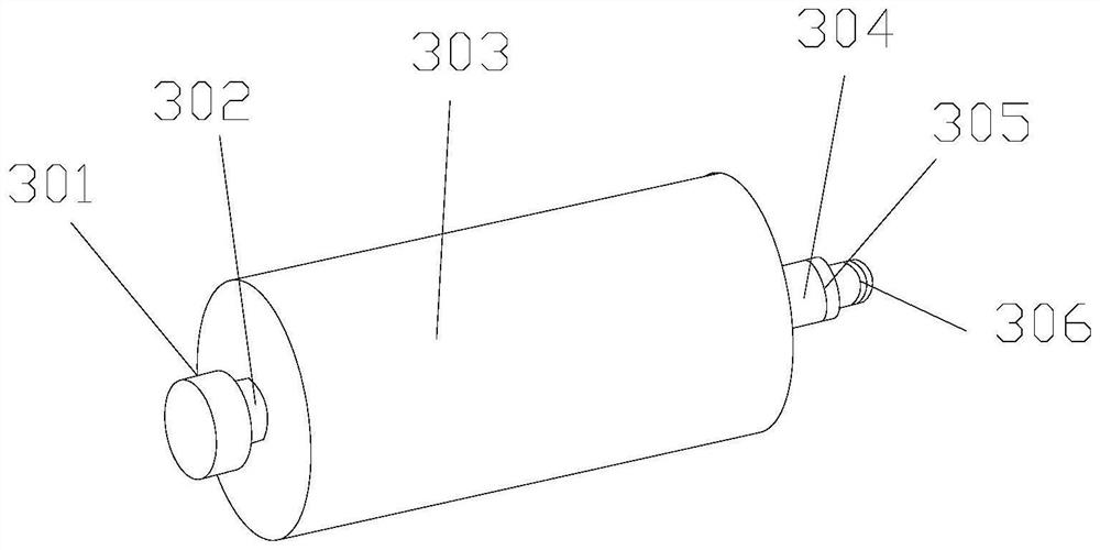 Extrusion device for packaging paper material bonding