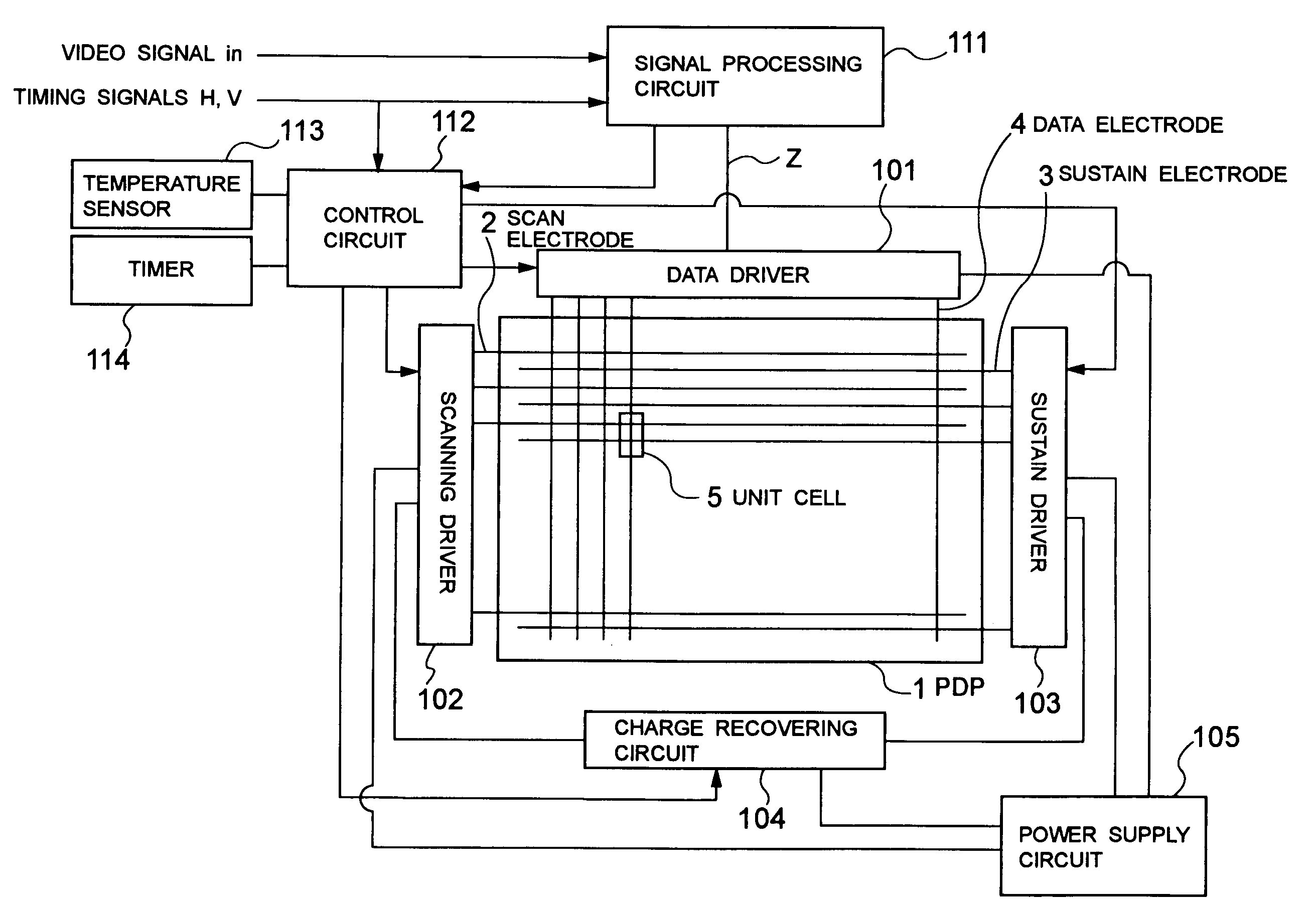 Plasma display and drive method for use on a plasma display