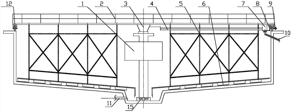 Novel peripheral driving mud scraper