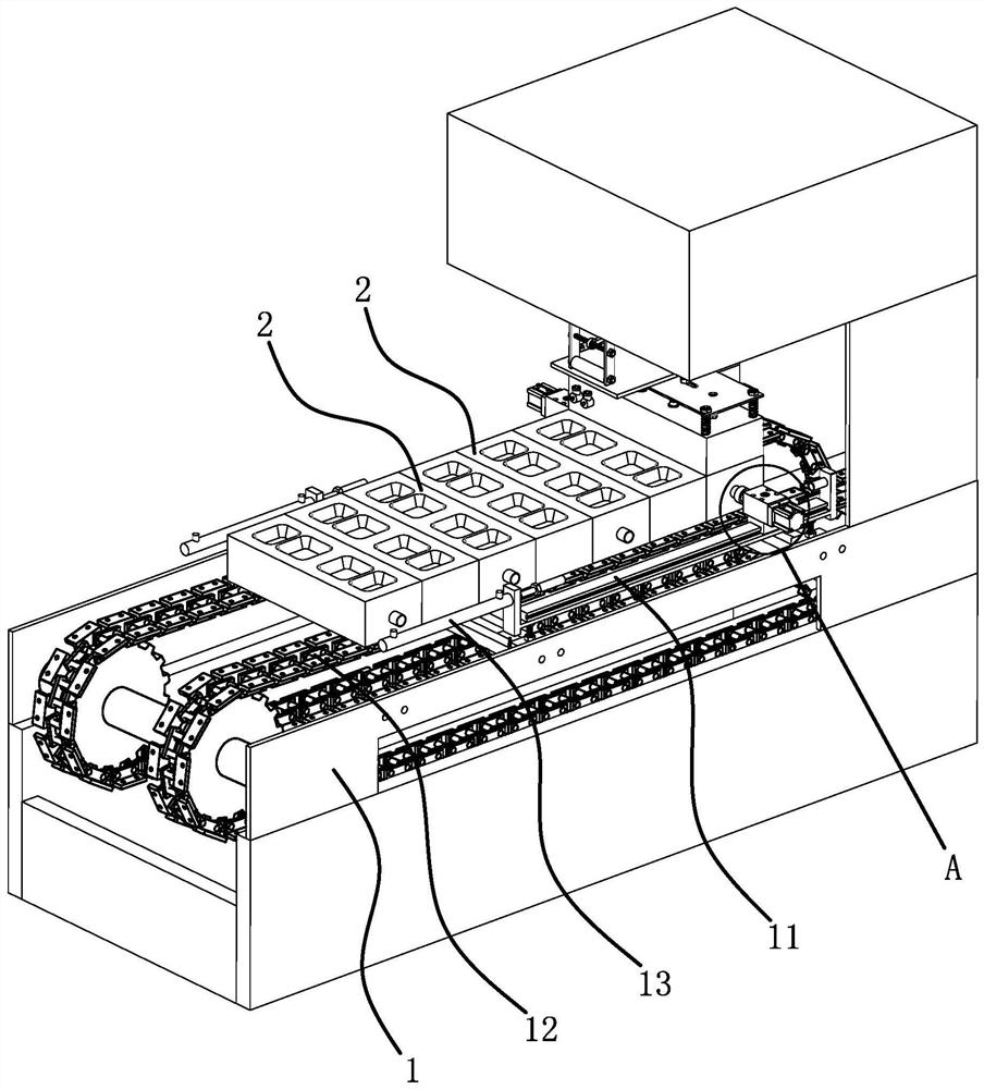 Air suction device of plastic vacuum forming machine