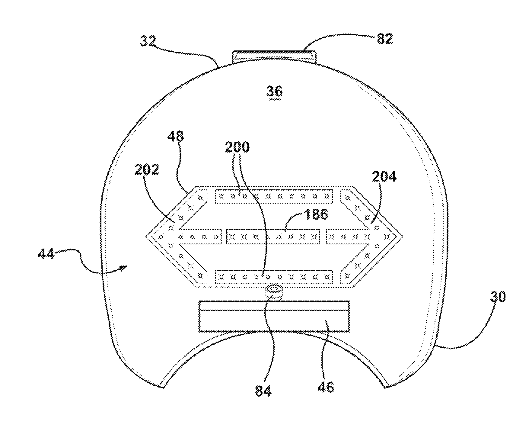 Communications assembly adapted for use with a helmet