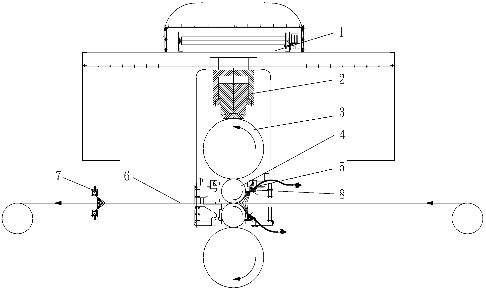 Water mist skin leveling system in cold rolling wet skin leveling production