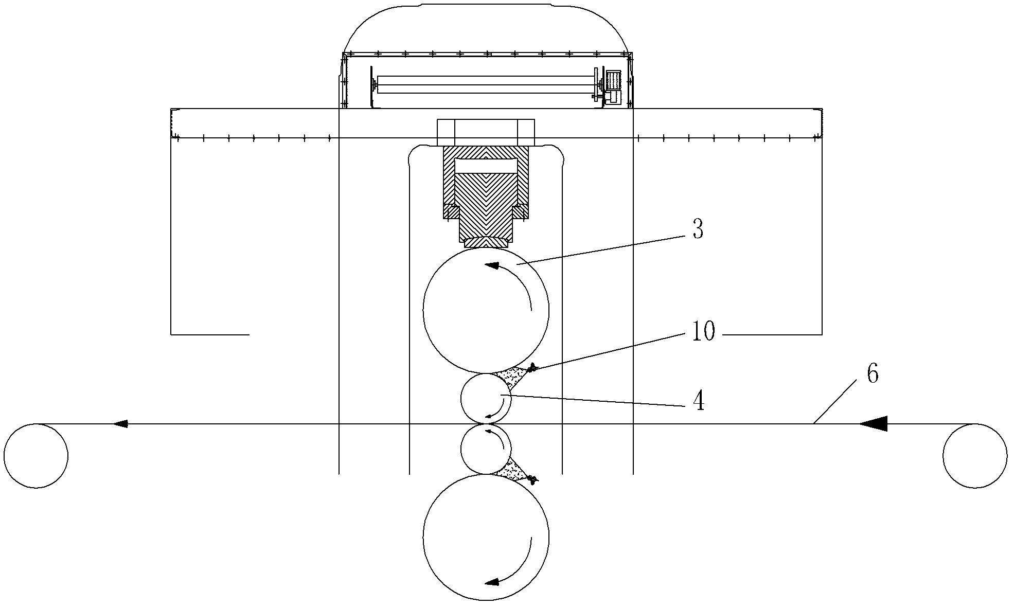 Water mist skin leveling system in cold rolling wet skin leveling production