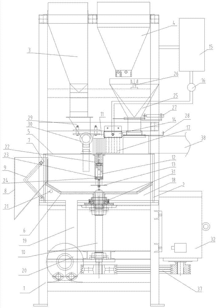 Large-sized pelleting machine