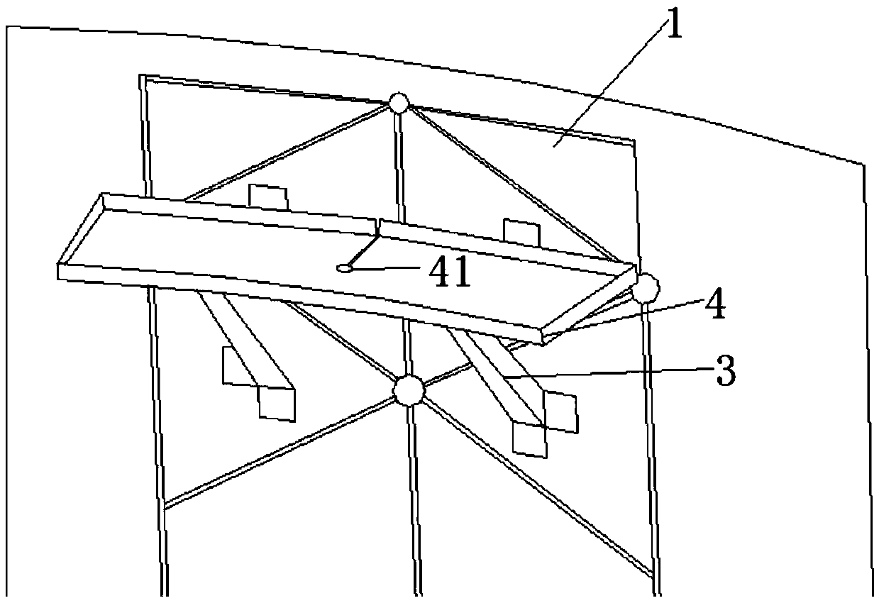 Large-rigidity anti-shaking structure provided with annular deformation compensation and suitable for low-temperature storage tank