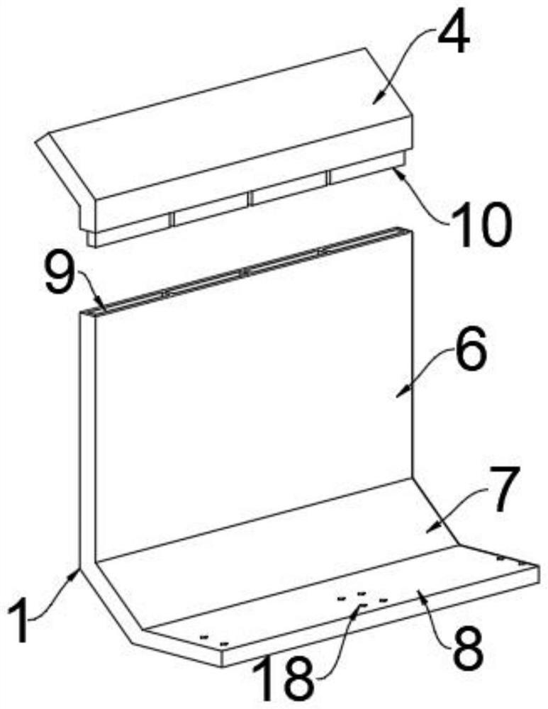 Protective device for reconstructed and extended side slope of expressway