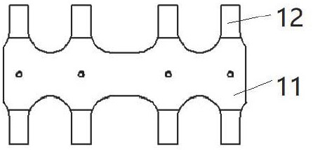 An encircling zinc alloy rib bone plate, processing method and flexible forming device