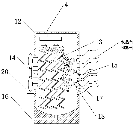 Water mist irrigation system for greenhouse planting