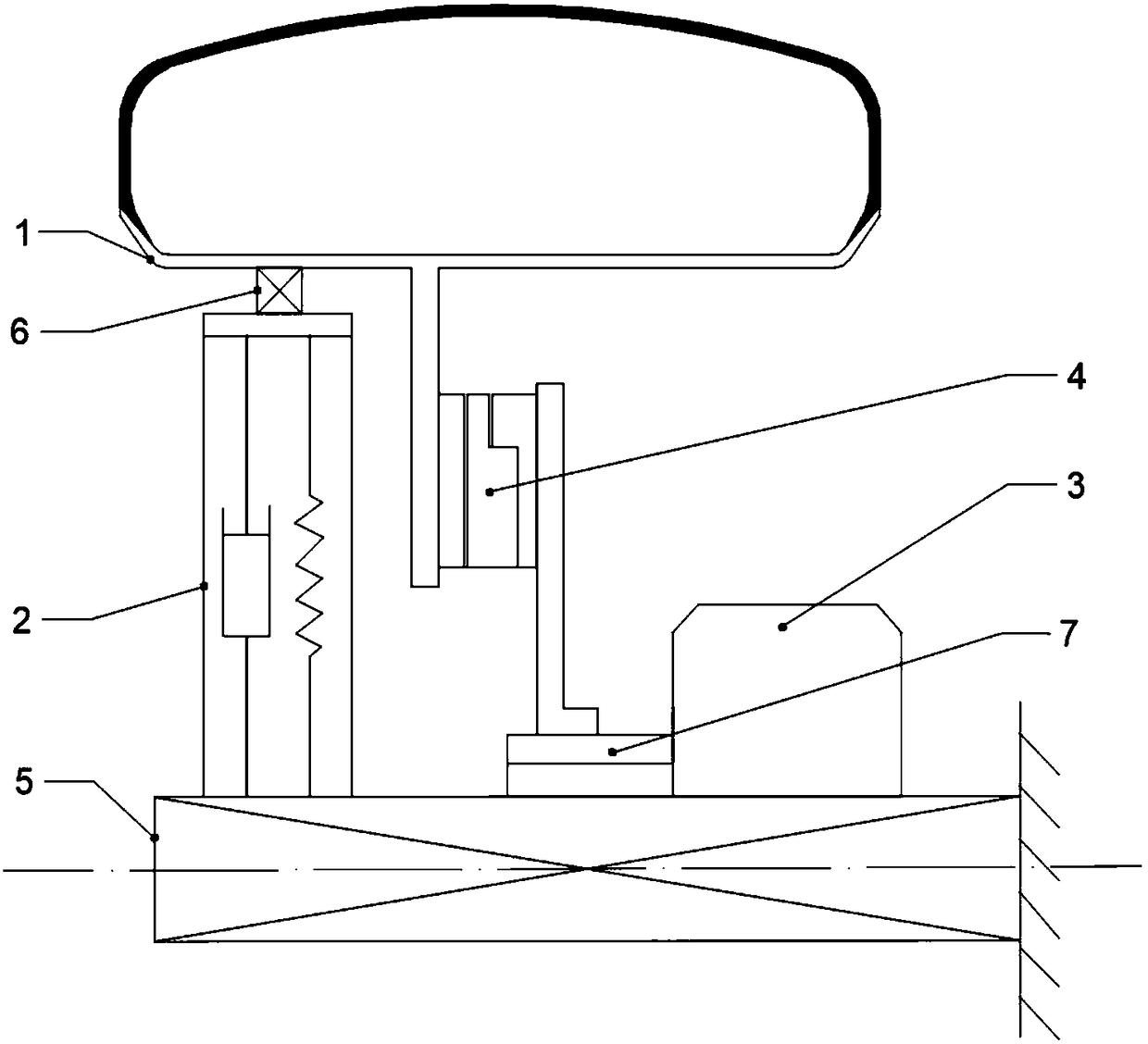 Electric wheel with built-in suspension and vehicle