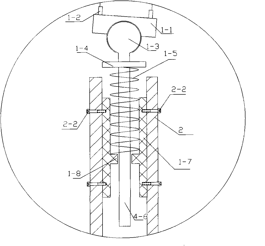 Energy-dissipating hangar tunnel and energy-dissipating supporting base thereof