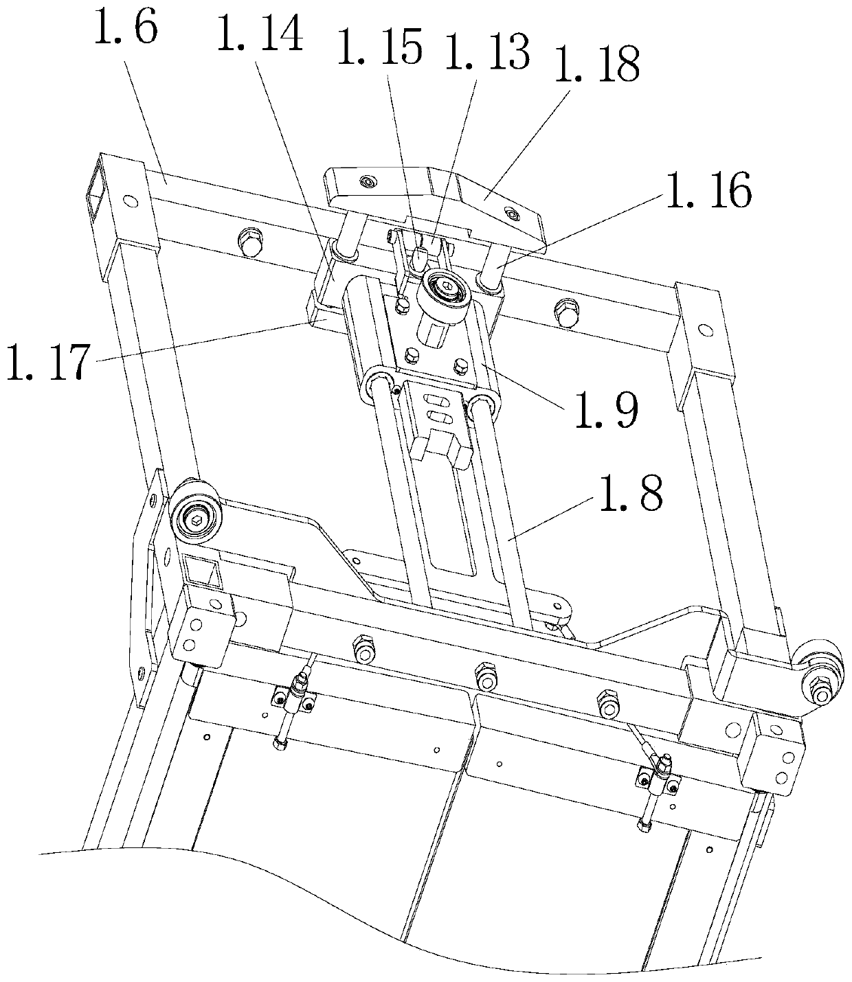 Sorting trolley, trolley turning plate opening mechanism and sorting system