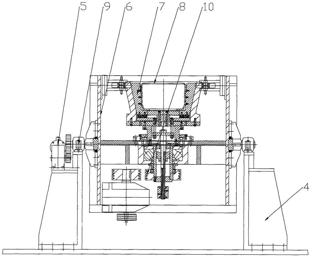 Centrifuge and process for manufacturing anti-cracking type composite brake drum by adopting centrifuge