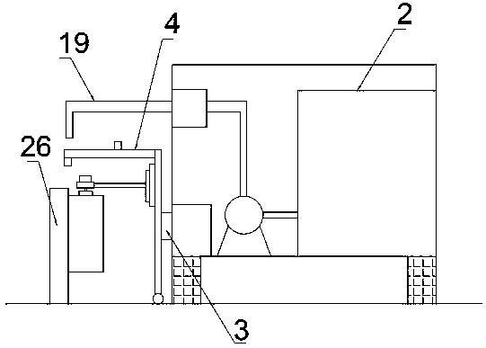 A road railing cleaning machine