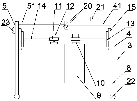 A road railing cleaning machine