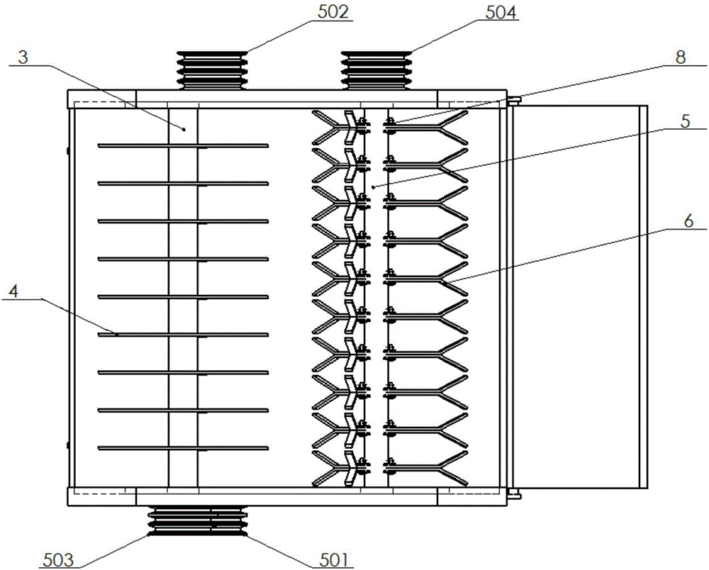 Dual-roller type banana stalk crushing and returning machine