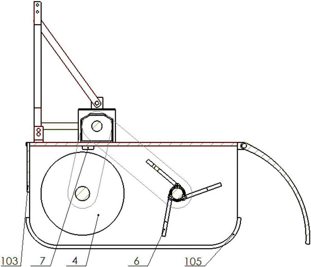 Dual-roller type banana stalk crushing and returning machine