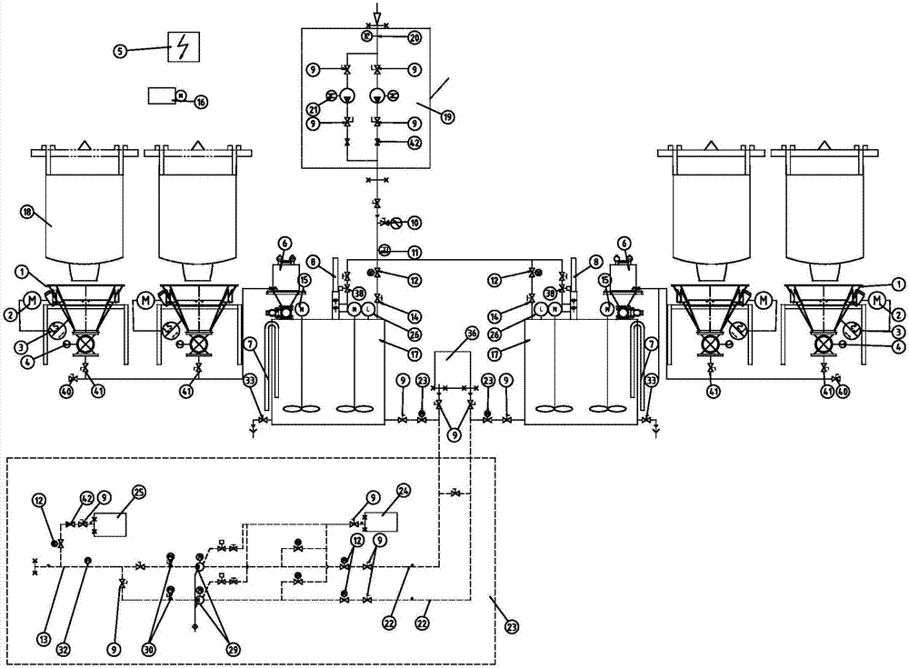 Vacuum sucking and feeding system with back flushing function