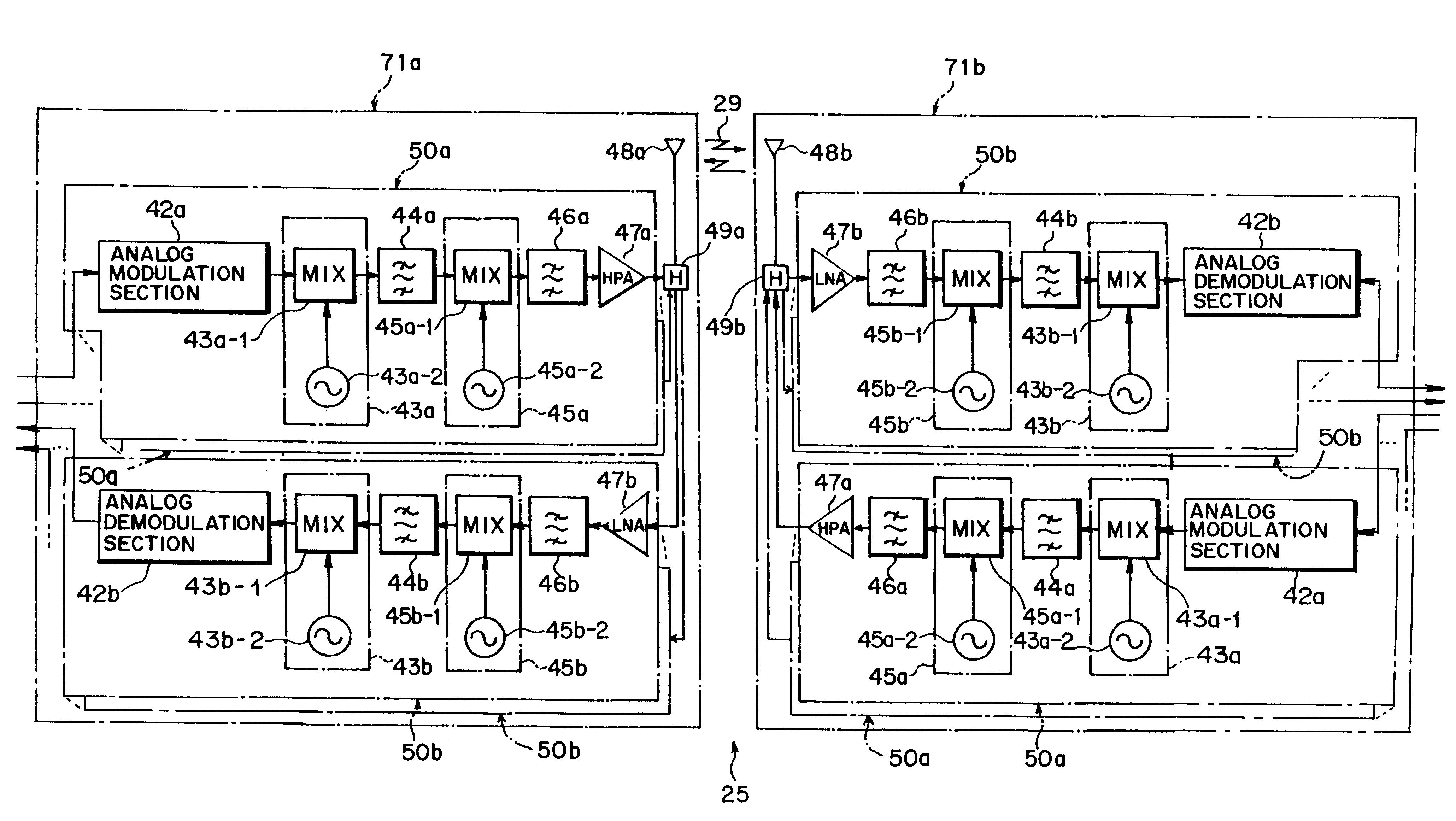 Multiplex radio transmitter and multiplex radio transmission method, multiplex radio receiver and multiplex radio receiving method, and multiplex radio transceiver and multiplex transmission/receiving system