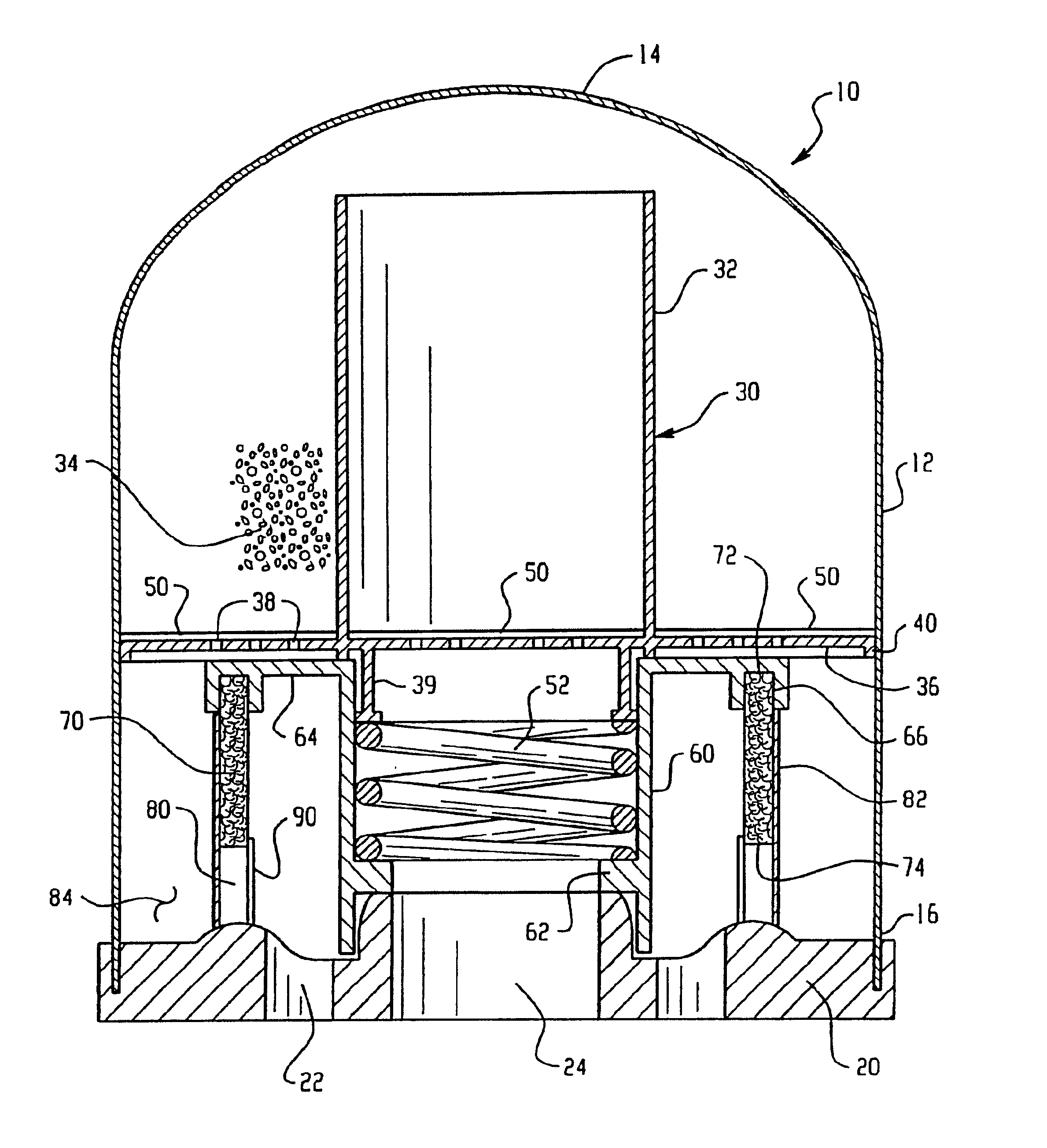 Spin-on desiccant cartridge with integral oil removal filter