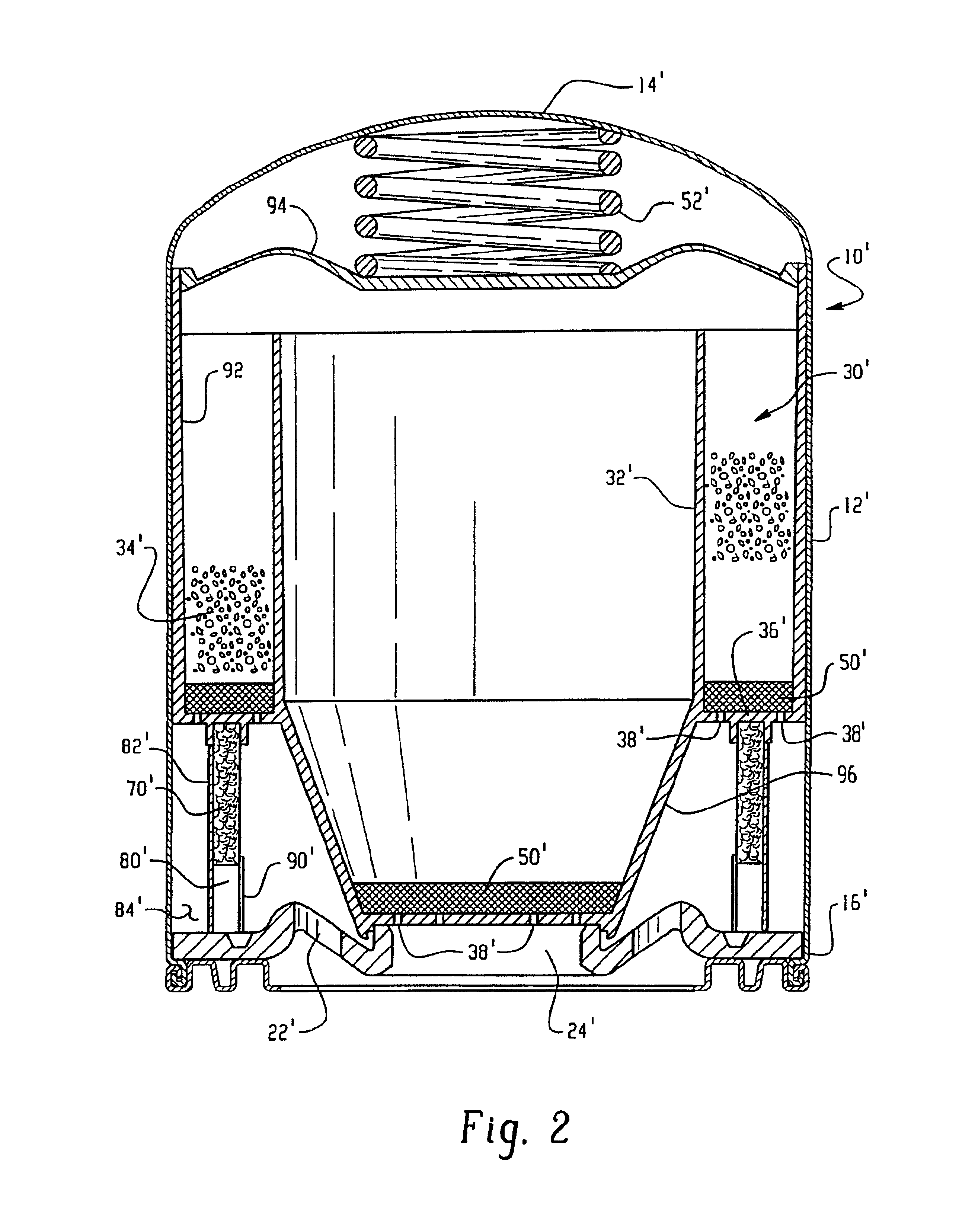 Spin-on desiccant cartridge with integral oil removal filter