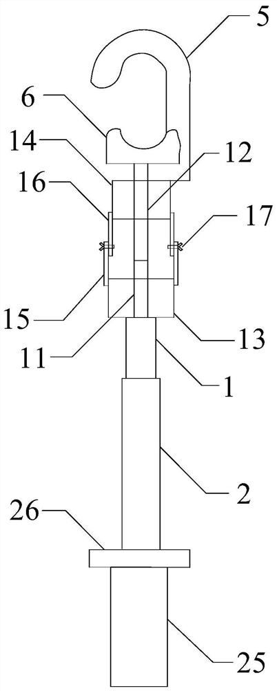 Angle-adjustable grounding operating rod