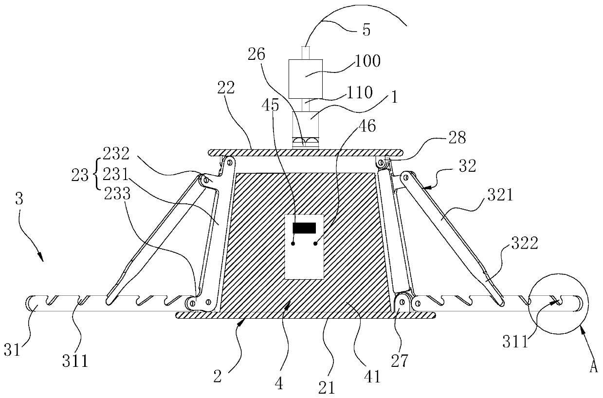 Integral supporting device