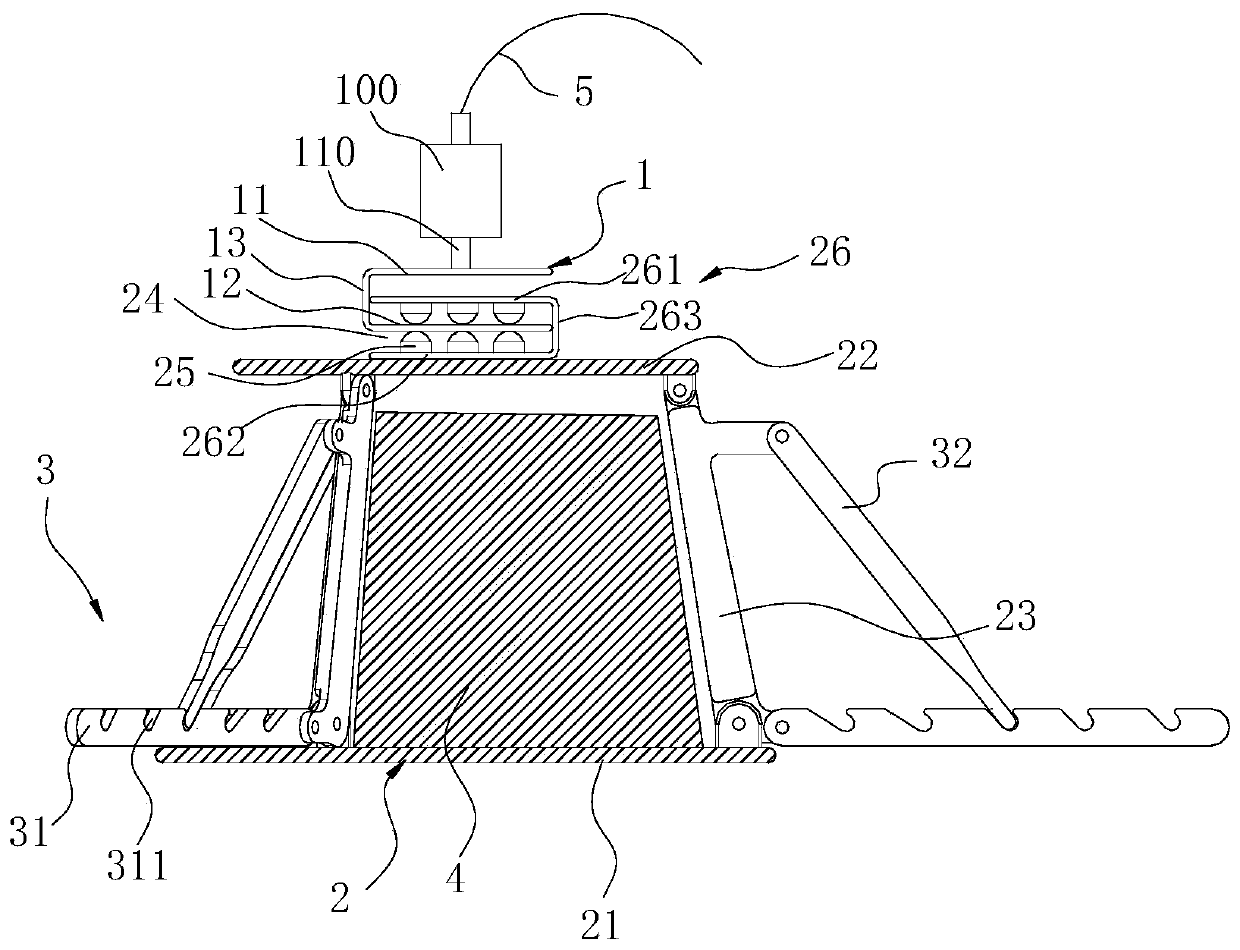 Integral supporting device