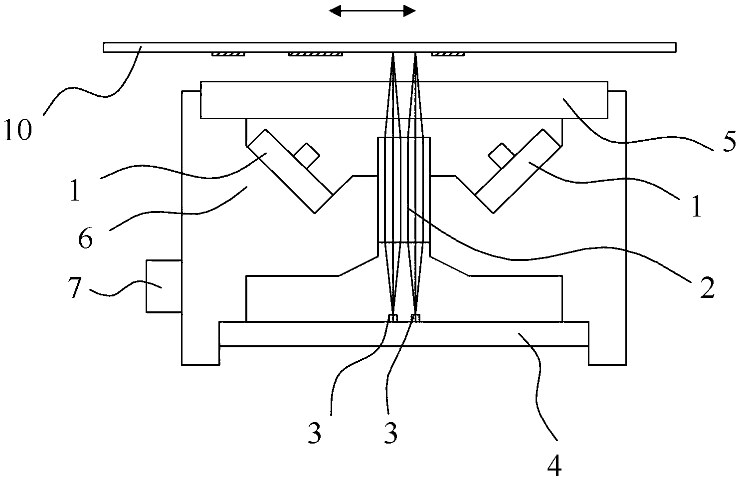 Linear array image sensor and linear array image reading device