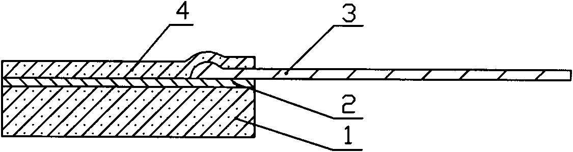 Medium-temperature foil type resistance strain gauge