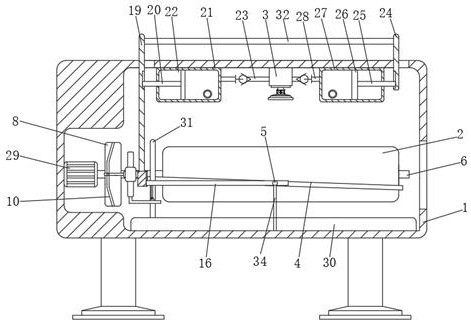 A highly automated anti-corrosion paint spraying machine for processing stainless steel pipe fittings