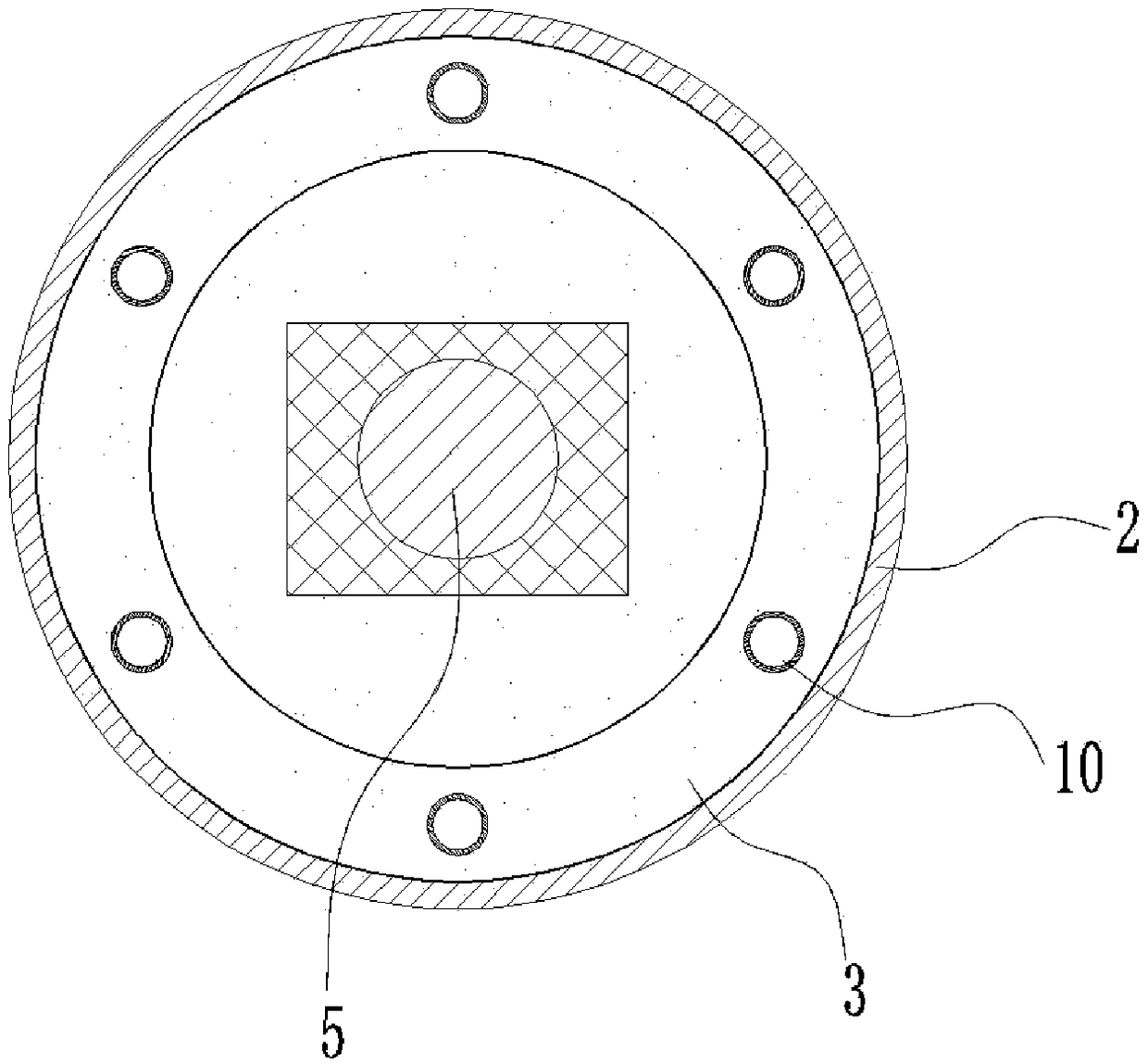 Dye stirring apparatus of fabric printing and dyeing equipment