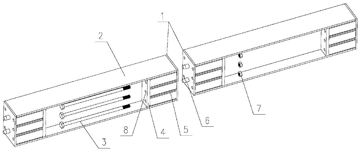 Box-type connecting joint