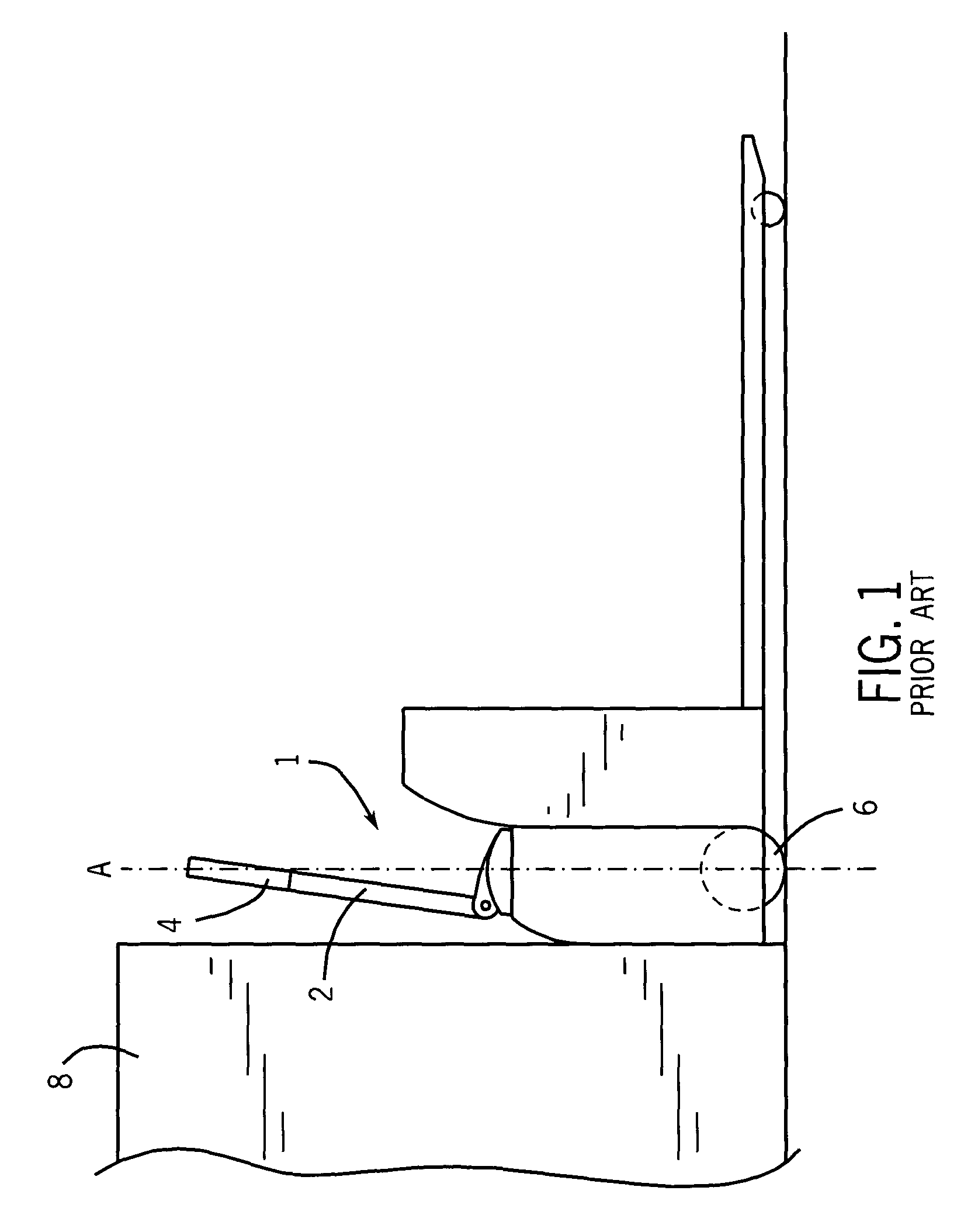 Tiller-steered industrial truck