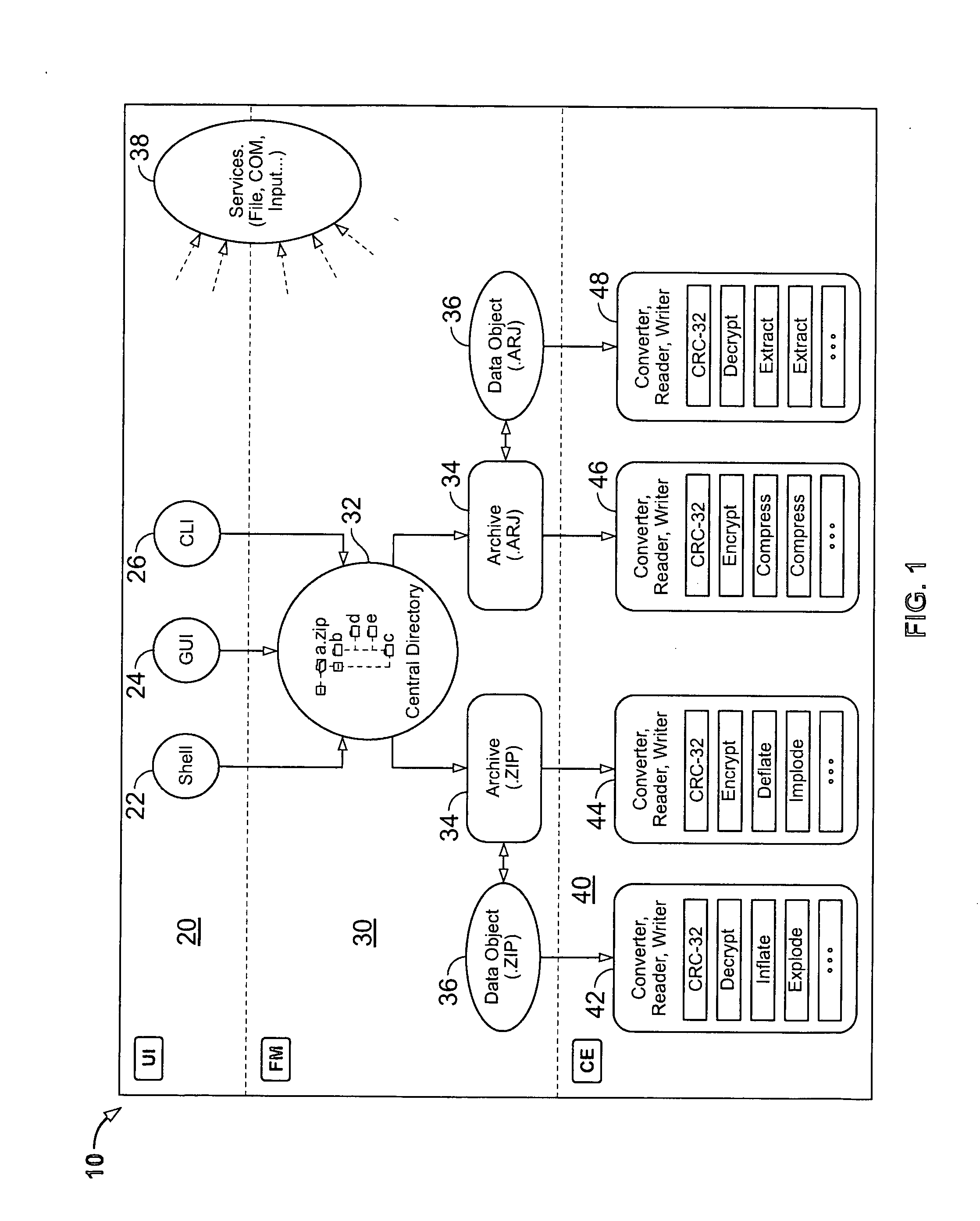 System and method for manipulating and managing computer archive files