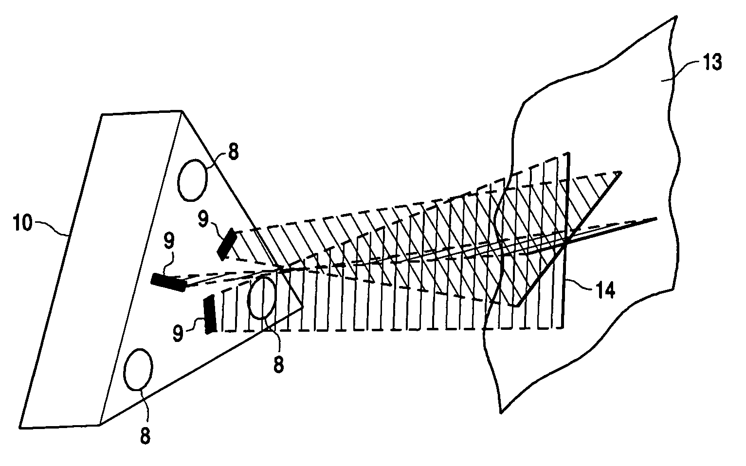 Optical probe for scanning the features of an object and methods therefor