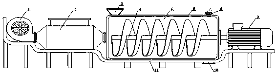 Practical earthworm air dryer