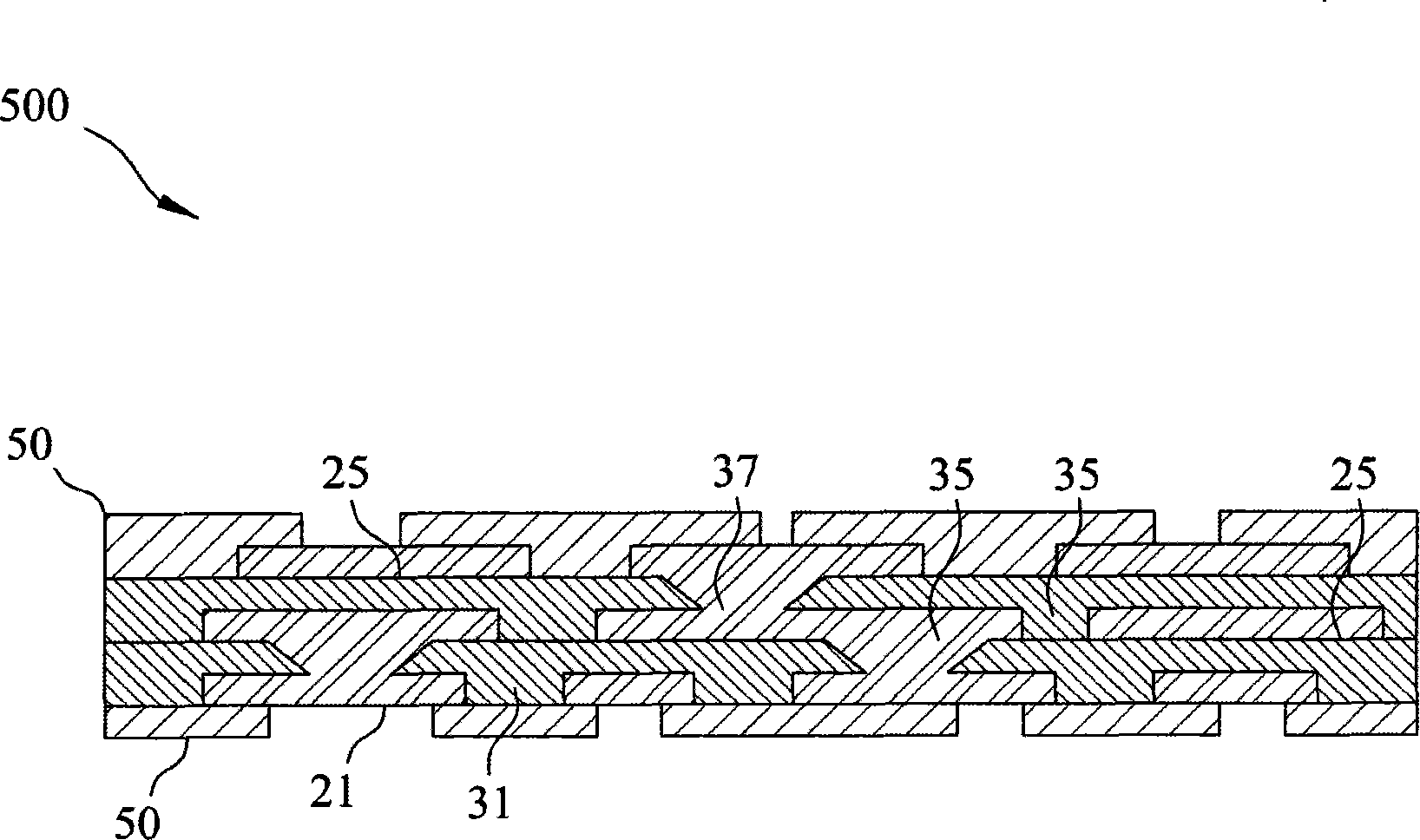 Circuit laminated board structure