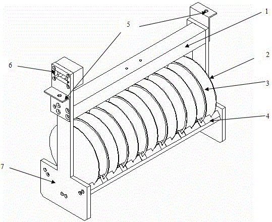 A double-sided electrophoresis rack