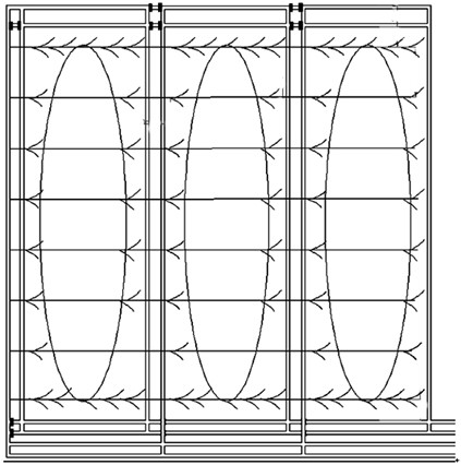 Method for extracting goaf gas through top plate high-position comb-shaped drill holes