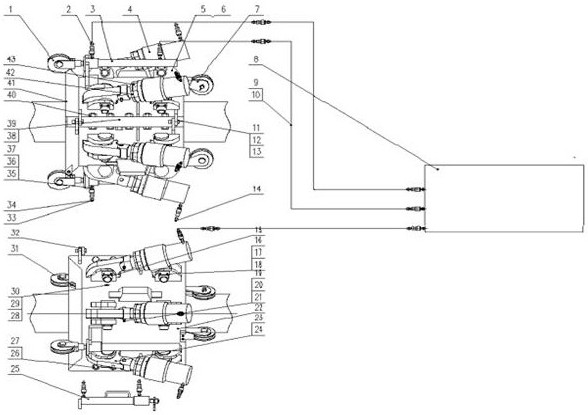 A kind of underwater flange quick connector