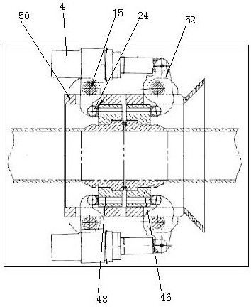 A kind of underwater flange quick connector