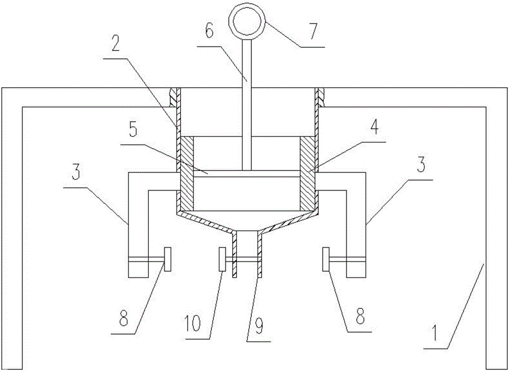 Manual liquid distributing device