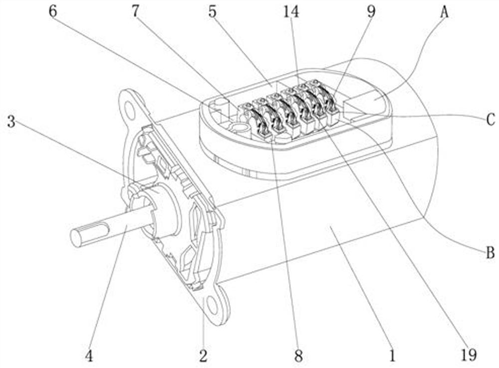 Electric brush for traction motor