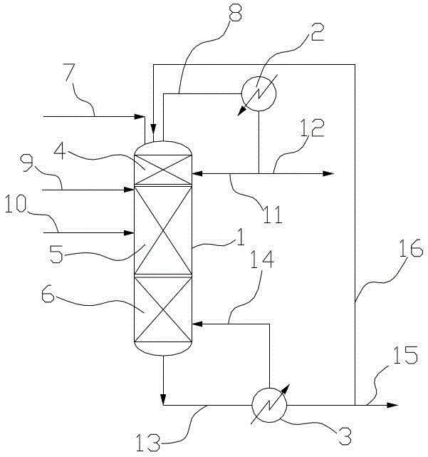 Reaction and rectification device and method for producing isopropanolamine