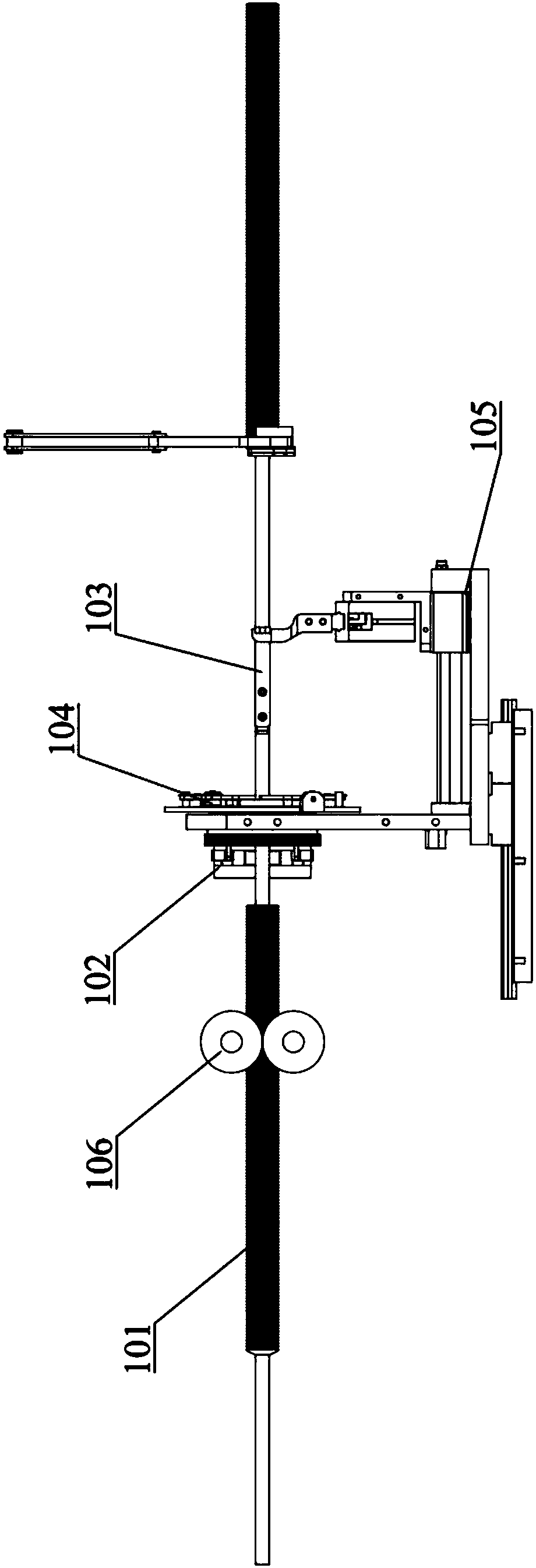 Sausage casing cutting device, sausage casing sleeve shrinkage machine and sausage casing cutting method