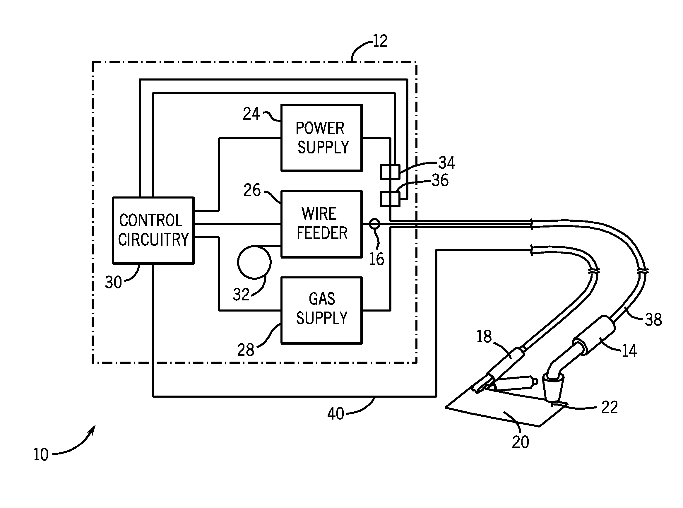 Metal core welding wire pulsed welding system and method