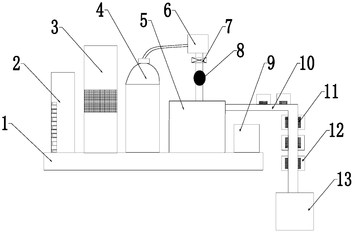 High-efficiency oxygen-enriched bubble machine